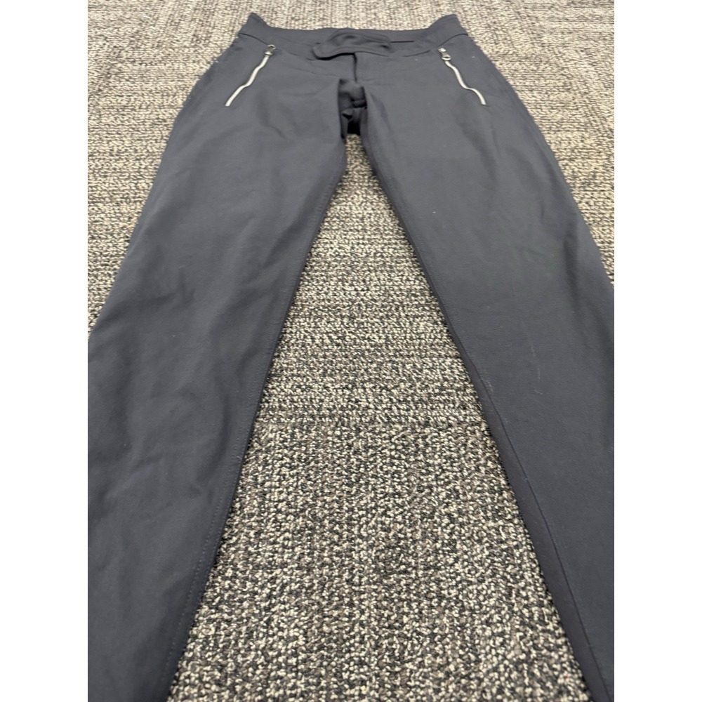 Lululemon Pant Black Trouser Leggings Womens Size‎ 4 Reflective Biking Hiking - Picture 2 of 5